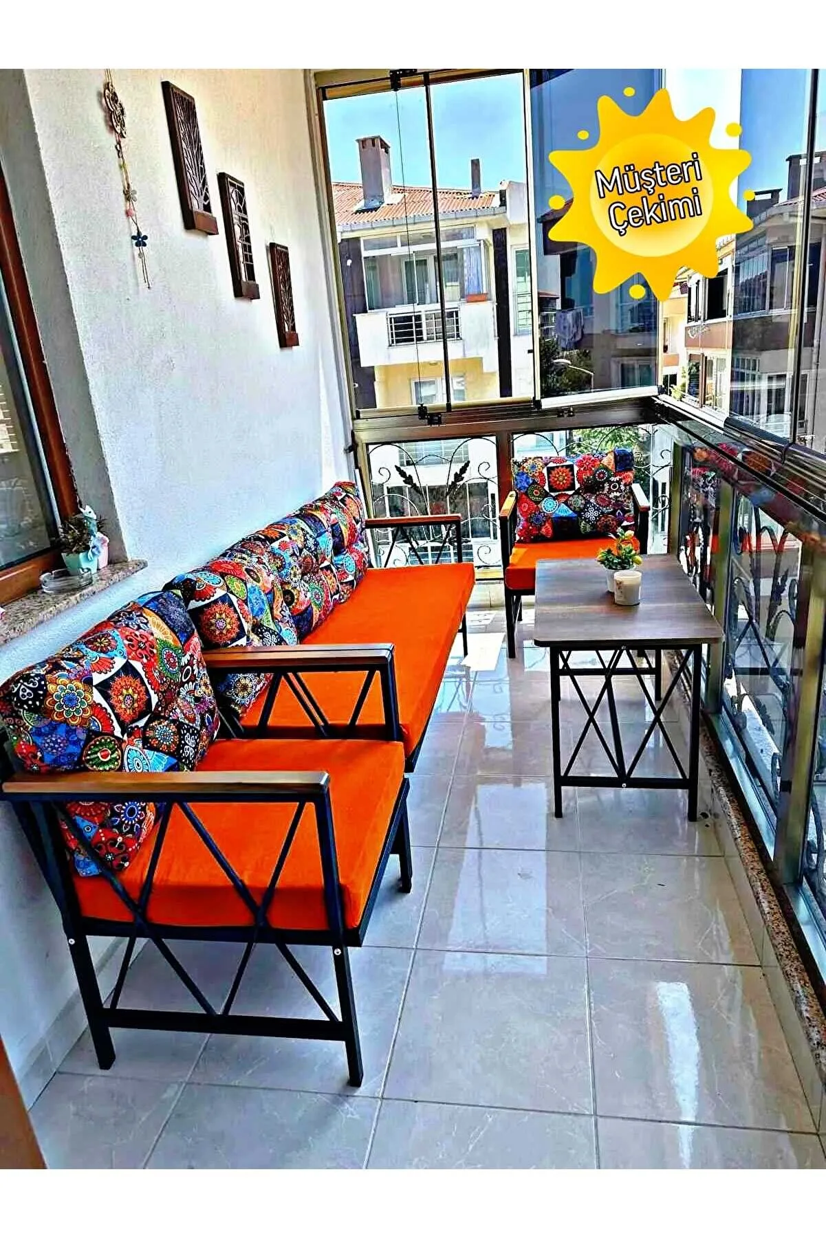Balkon, Cafe, Ofis, Bahçe Mobilyası, Masa Sandalye, Kanepe Koltuk Takımı, 3 1 1 3